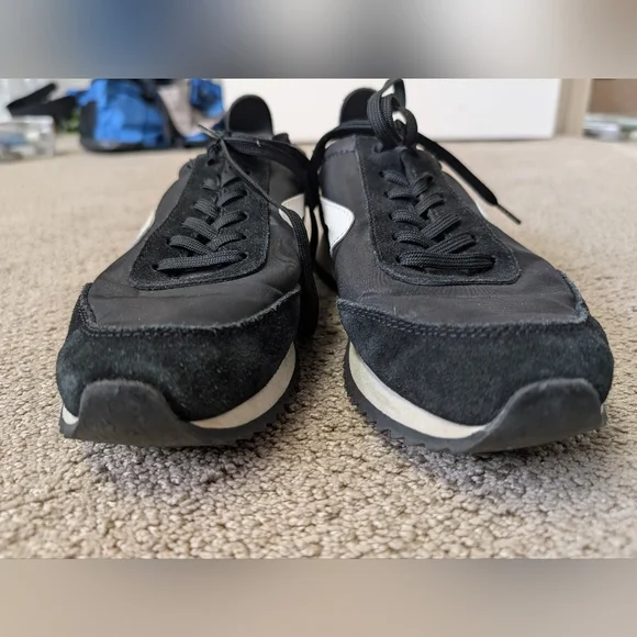 Rag & Bone Retro Runner Low Top Lace Sneakers Black White Womens EU 38.5 US 8.5 - Picture 6 of 8